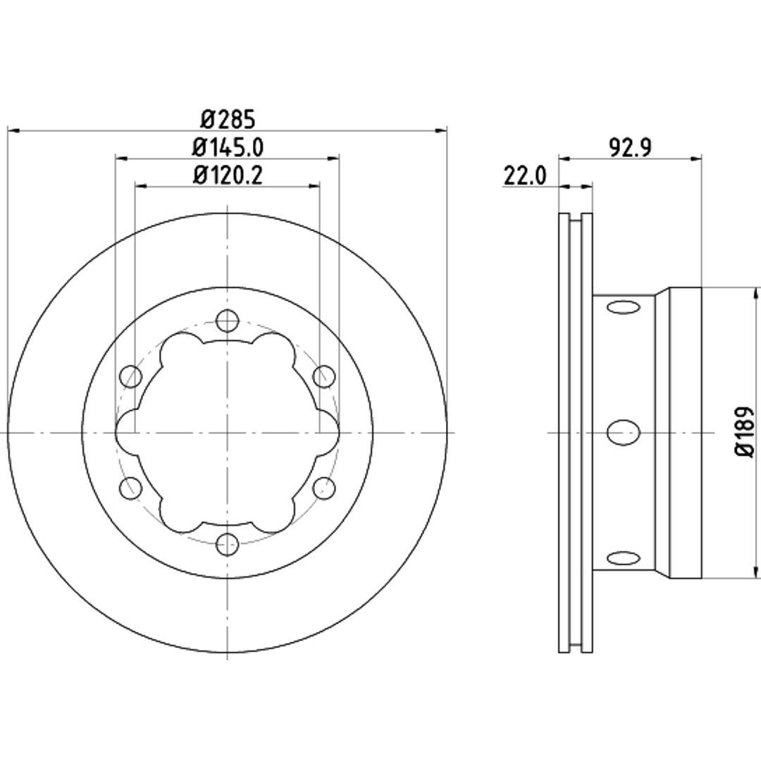 Tarcza hamulcowa HELLA 8DD 355 127-351