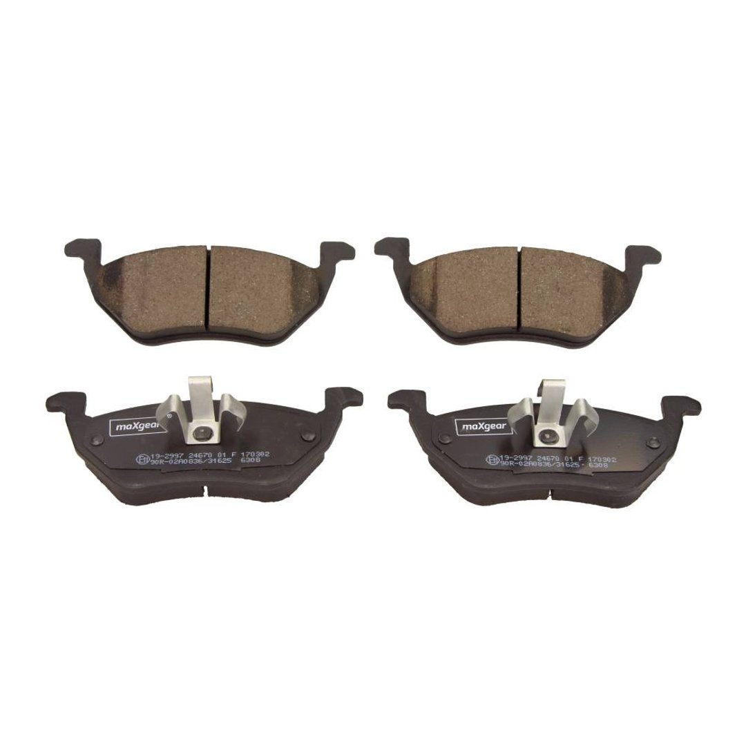 MaxGear Zestaw klocków hamulcowych, hamulce tarczowe 19-2997