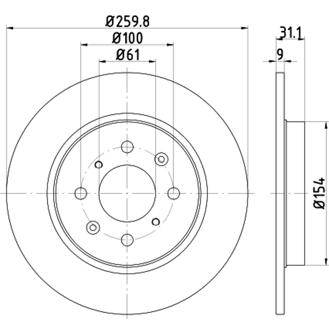 Tarcza hamulcowa HELLA PAGID 8DD 355 122-531