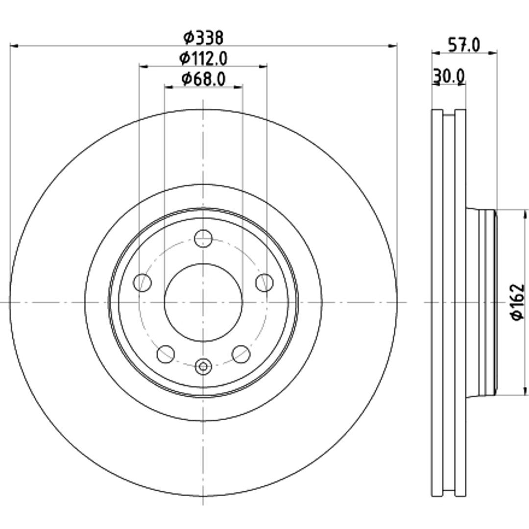 Tarcza hamulcowa HELLA PAGID 8DD 355 125-171