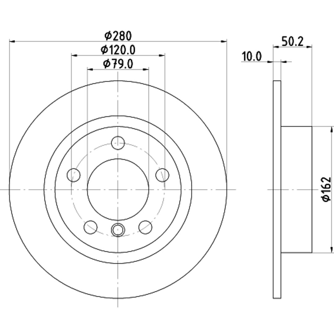 Tarcza hamulcowa HELLA PAGID 8DD 355 123-001