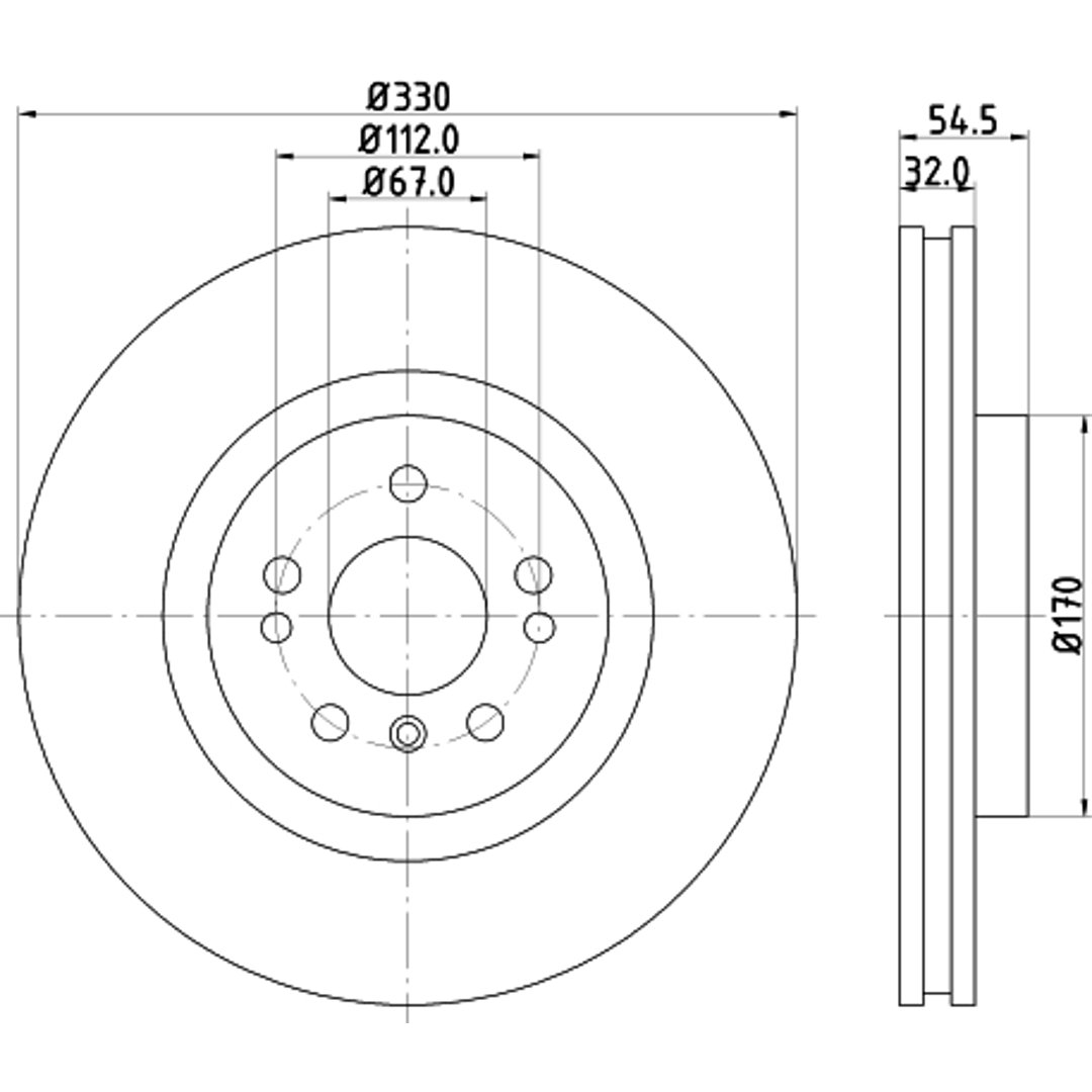 Tarcza hamulcowa HELLA PAGID 8DD 355 126-301