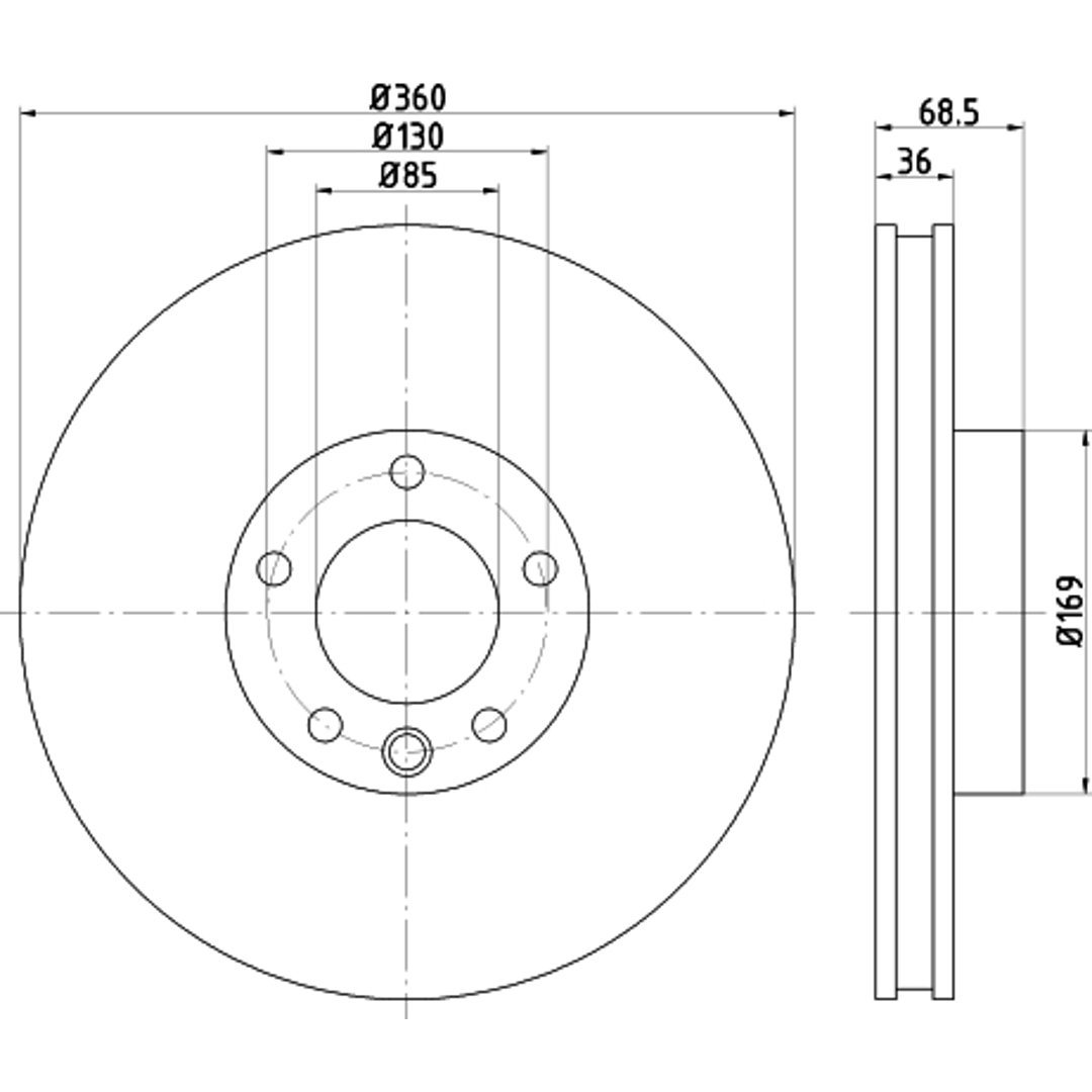 Tarcza hamulcowa HELLA PAGID 8DD 355 123-191
