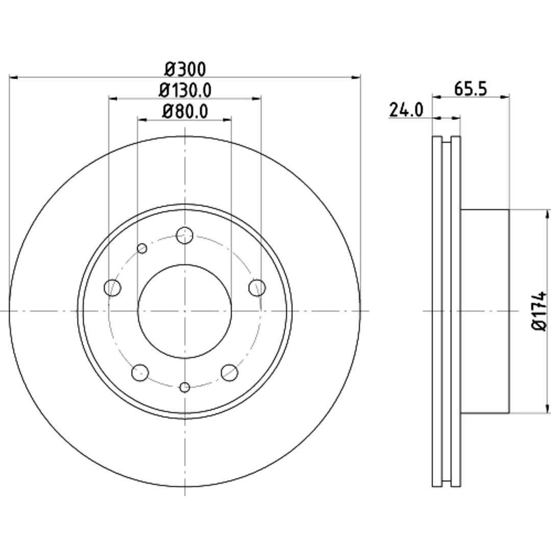 Tarcza hamulcowa HELLA PAGID 8DD 355 127-821