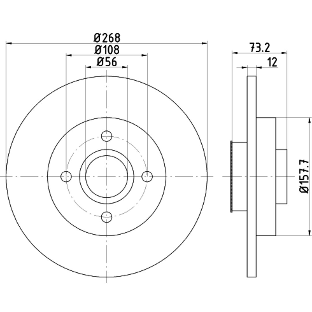 Tarcza hamulcowa HELLA PAGID 8DD 355 123-261