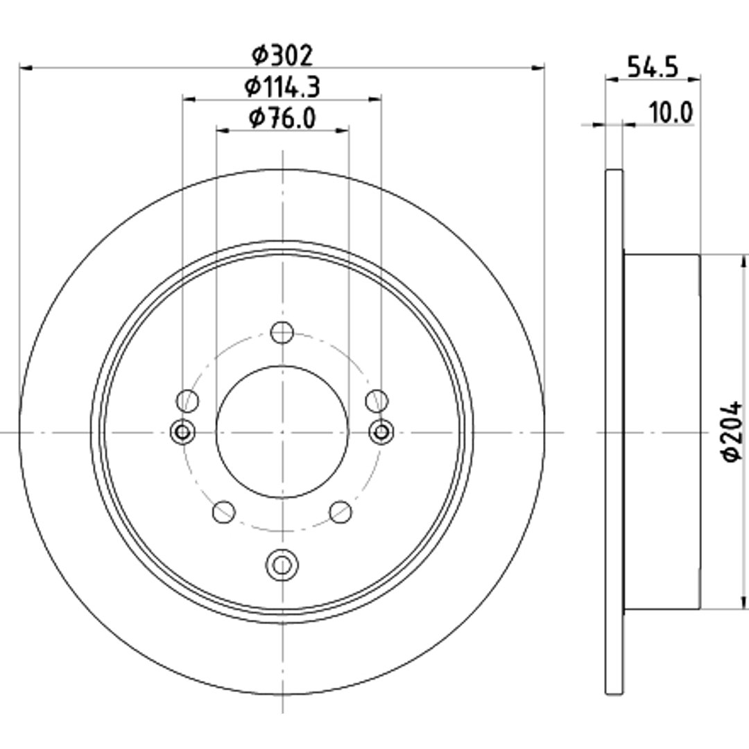 Tarcza hamulcowa HELLA PAGID 8DD 355 126-671