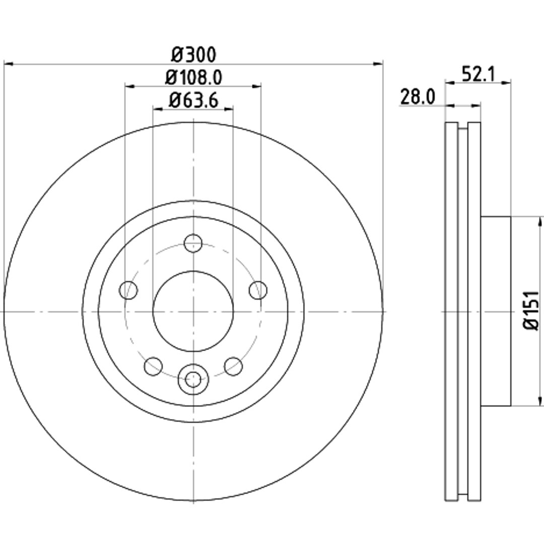 Tarcza hamulcowa HELLA 8DD 355 129-161