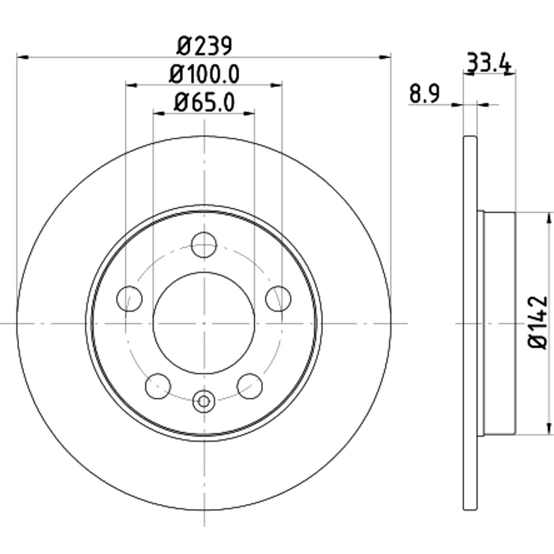 HELLA PAGID Tarcza hamulcowa PAGID 8DD355107-461