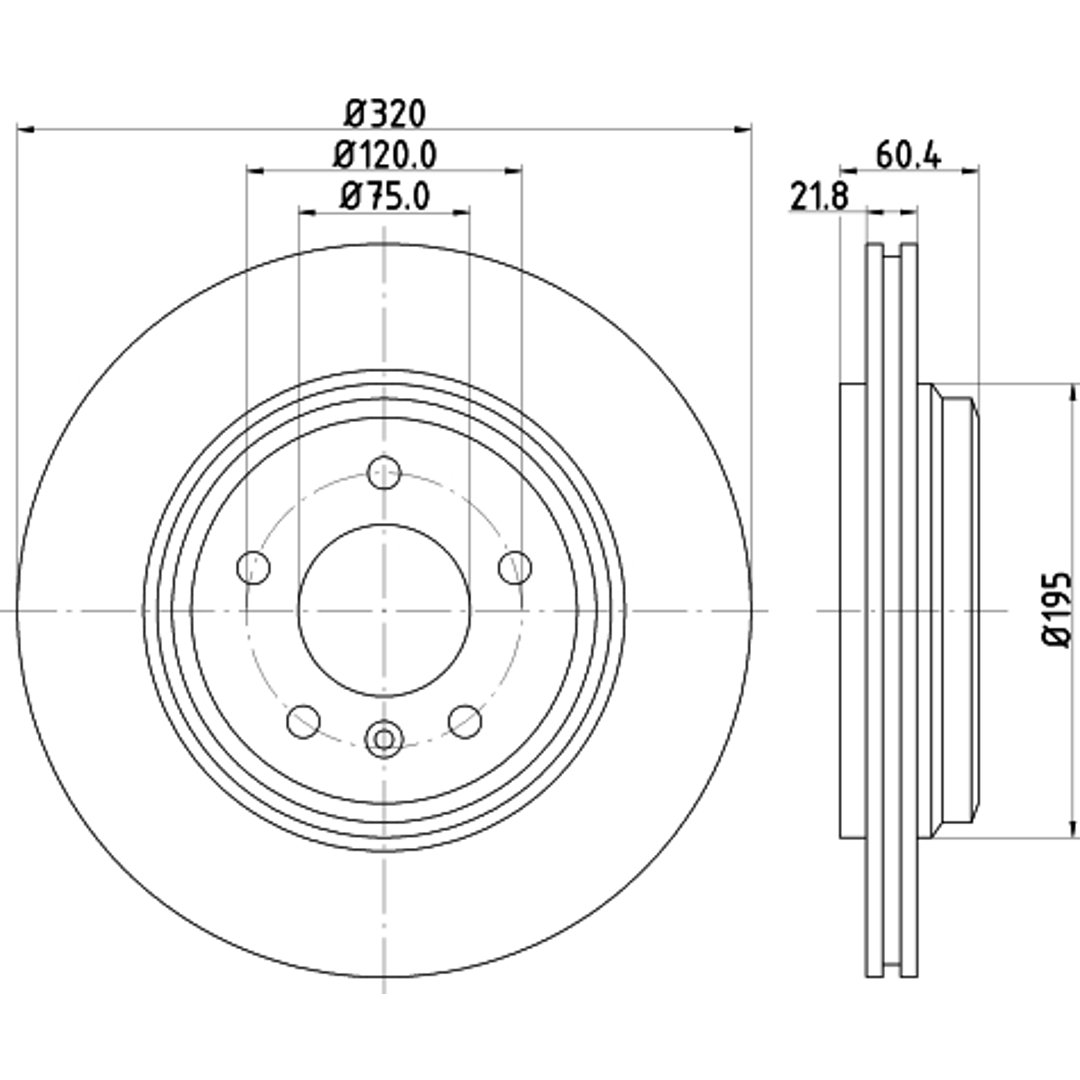 HELLA PAGID Tarcza hamulcowa PAGID 8DD355107-691