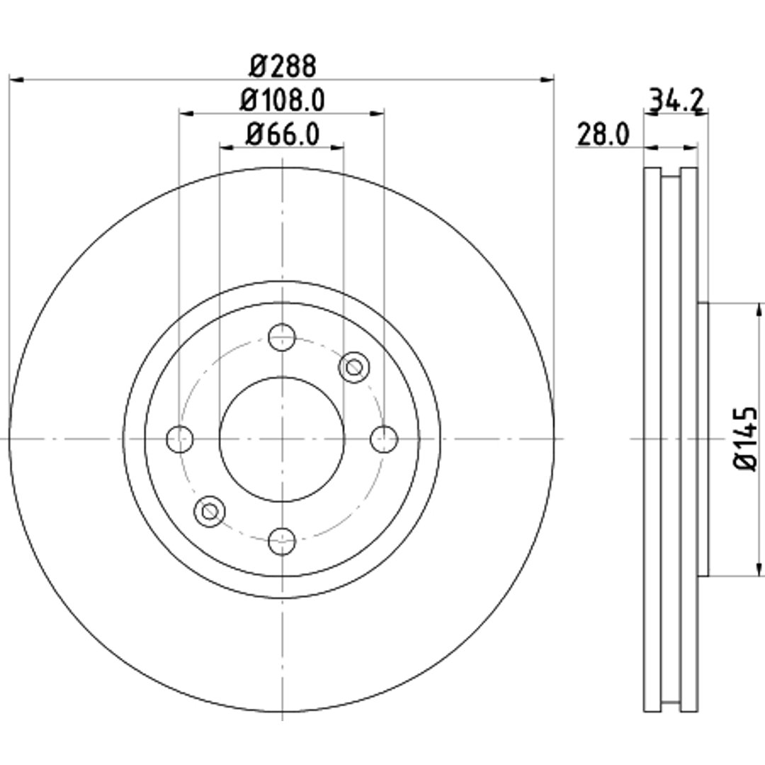 HELLA PAGID Tarcza hamulcowa PAGID 8DD355107-841