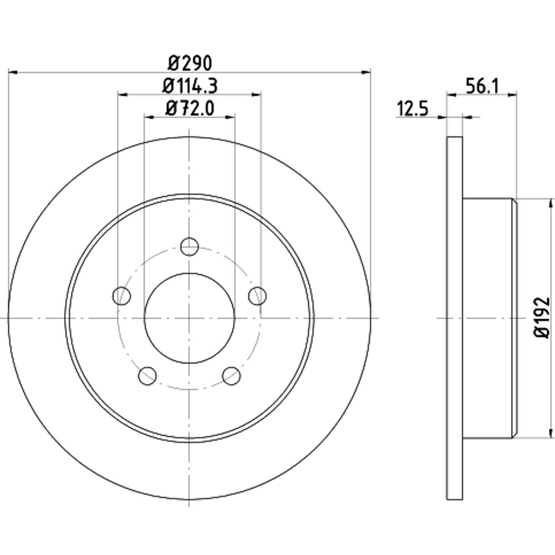 HELLA PAGID Tarcza hamulcowa PAGID 8DD355107-901