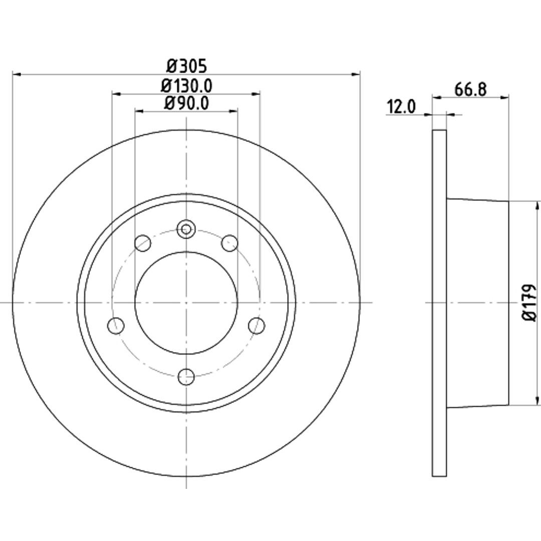 HELLA PAGID Tarcza hamulcowa PAGID 8DD355108-291