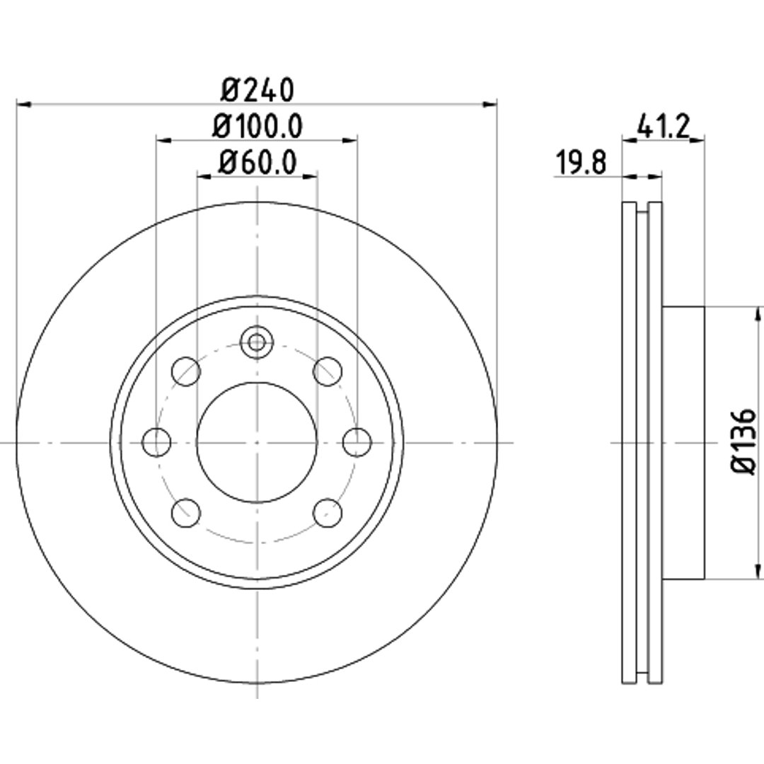 HELLA PAGID Tarcza hamulcowa PAGID 8DD355108-331