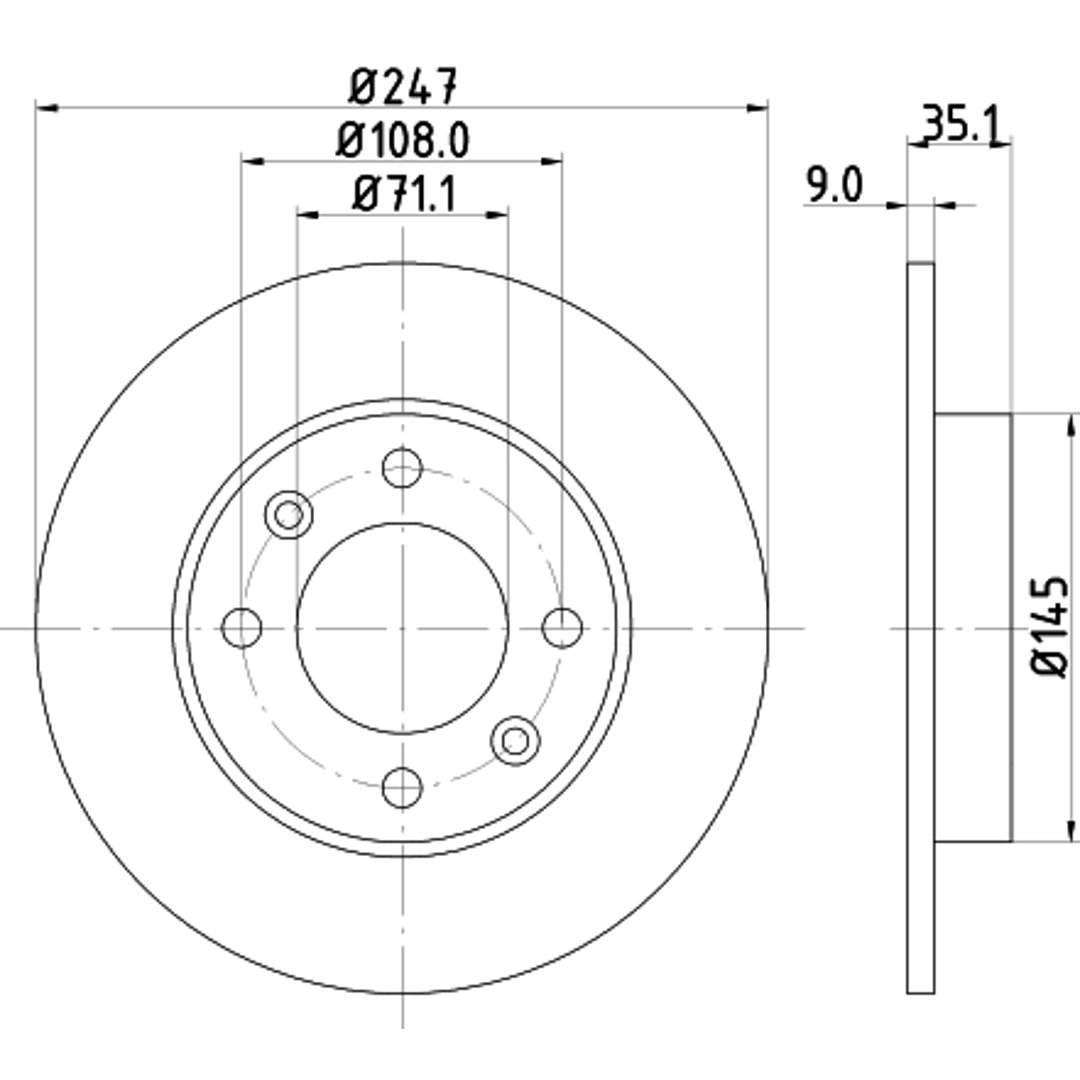 HELLA PAGID Tarcza hamulcowa PAGID 8DD355108-391