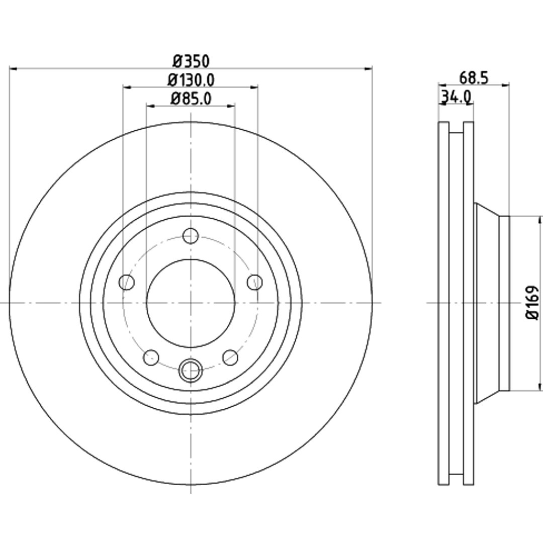 HELLA PAGID Tarcza hamulcowa PAGID 8DD 355 109-781