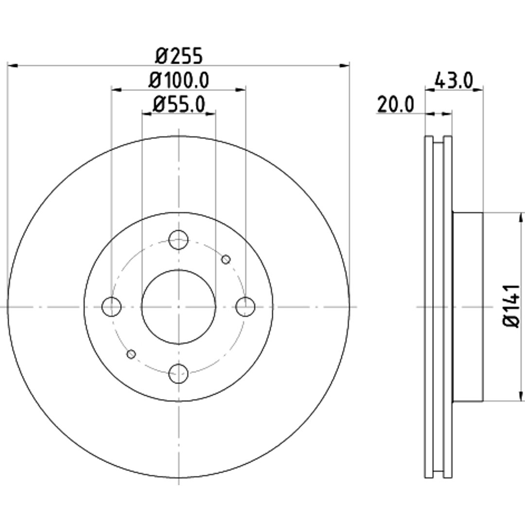 HELLA PAGID Tarcza hamulcowa PAGID 8DD355108-881