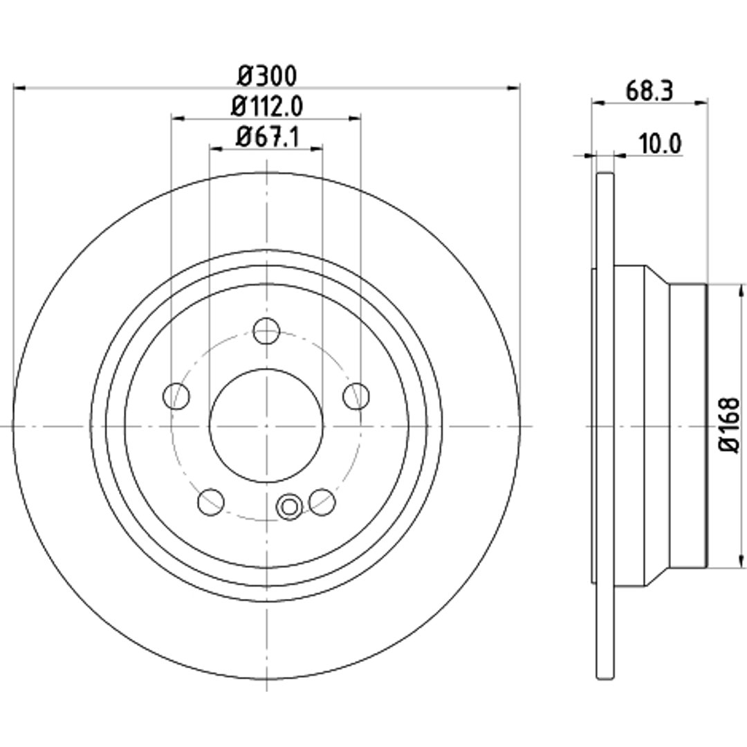 HELLA PAGID Tarcza hamulcowa PAGID 8DD355108-841/831