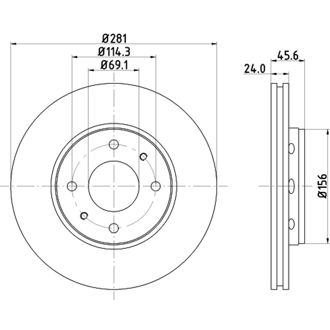 HELLA PAGID Tarcza hamulcowa PAGID 8DD355107-031
