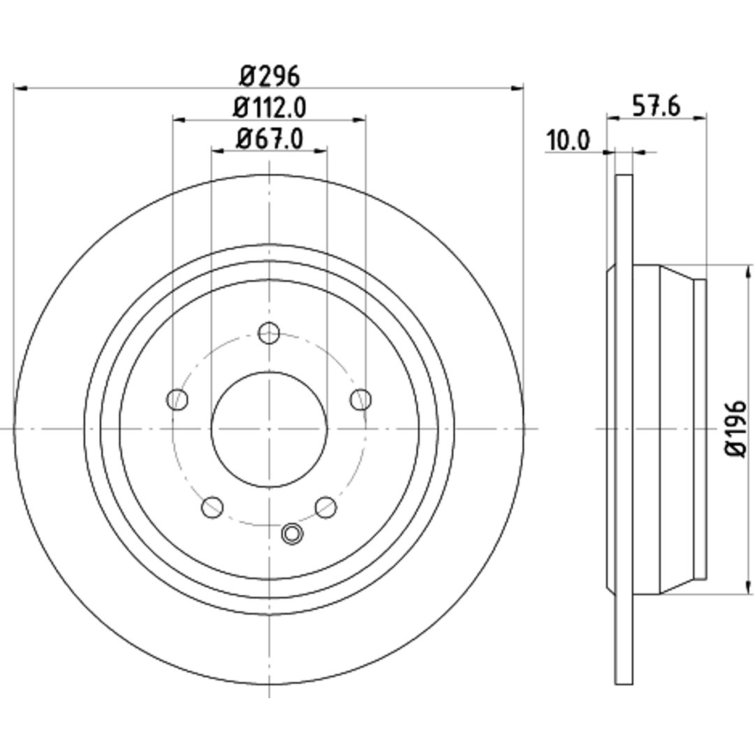 HELLA PAGID Tarcza hamulcowa PAGID 8DD355110-091