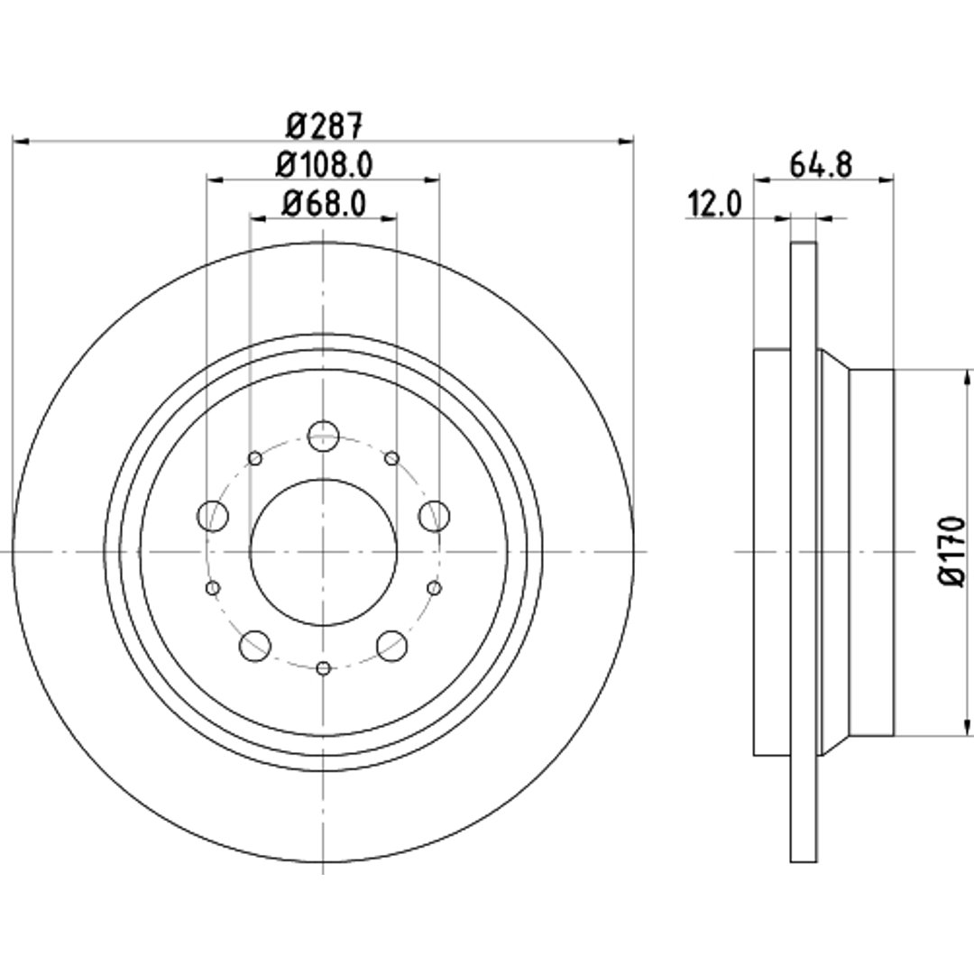 HELLA PAGID Tarcza hamulcowa PAGID 8DD355107-091