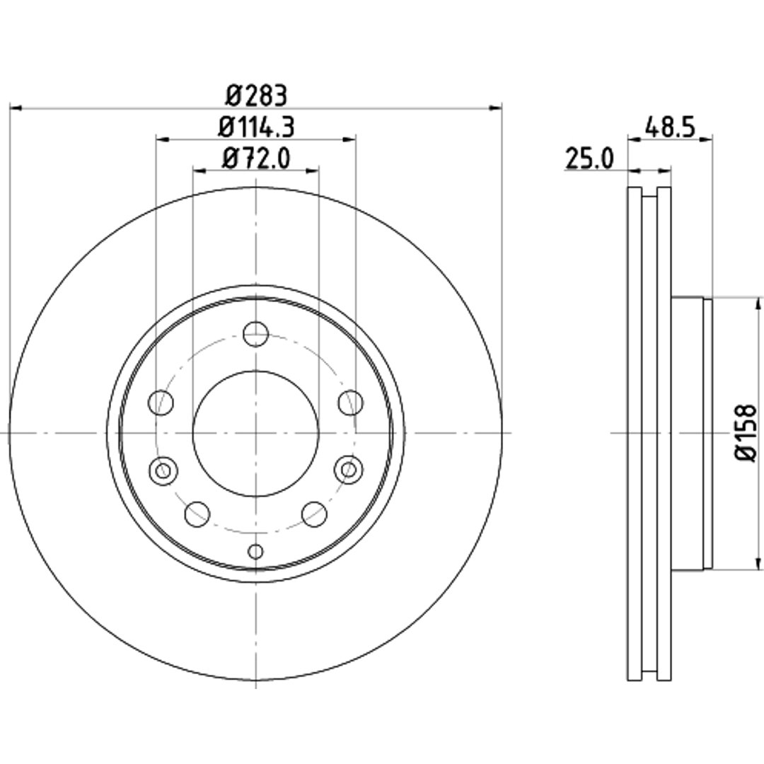 HELLA PAGID Tarcza hamulcowa PAGID 8DD355110-361
