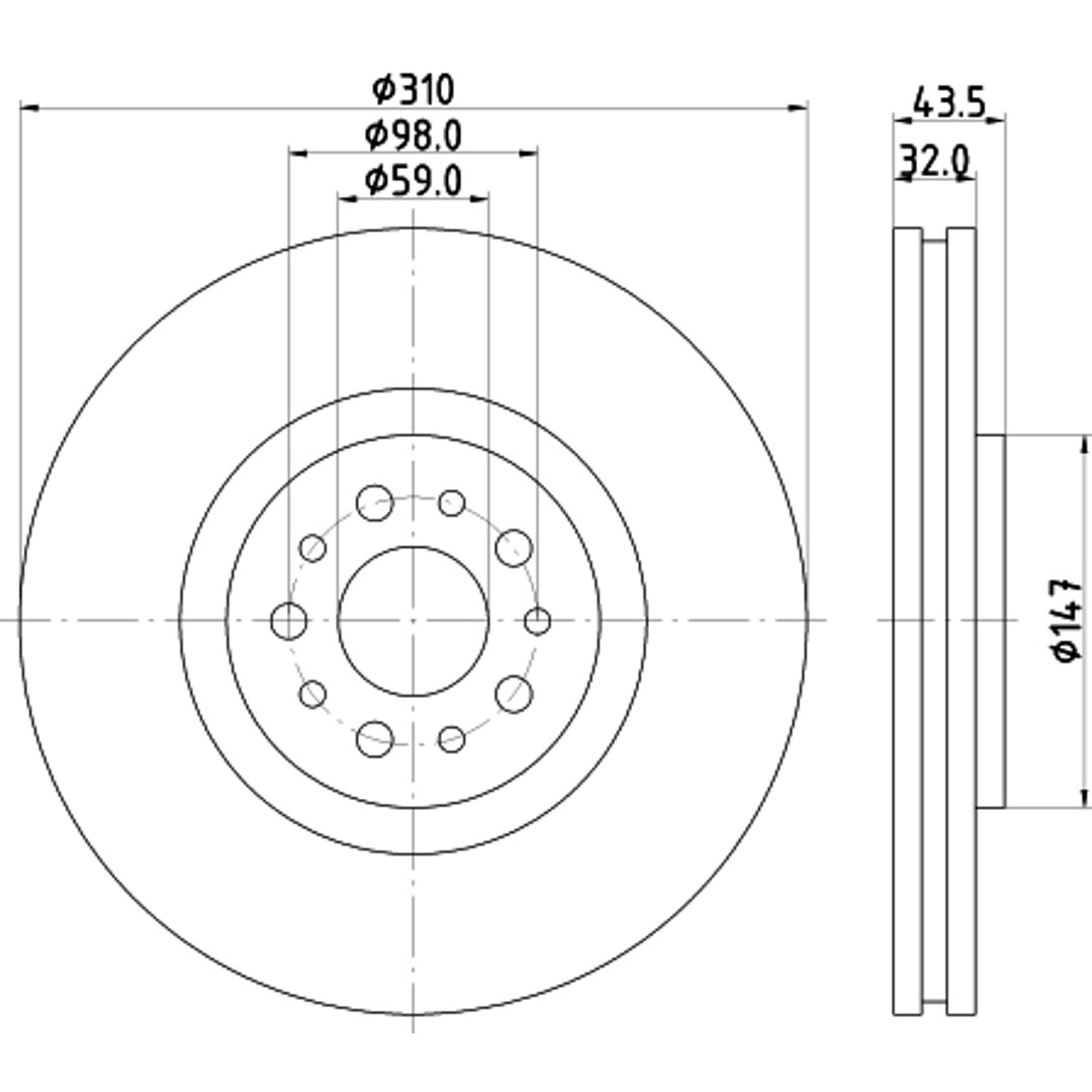 HELLA PAGID Tarcza hamulcowa PAGID 8DD355109-131