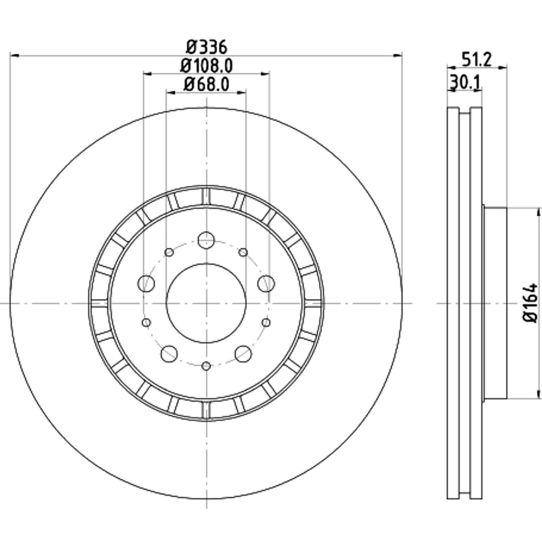 HELLA PAGID Tarcza hamulcowa PAGID 8DD355110-591