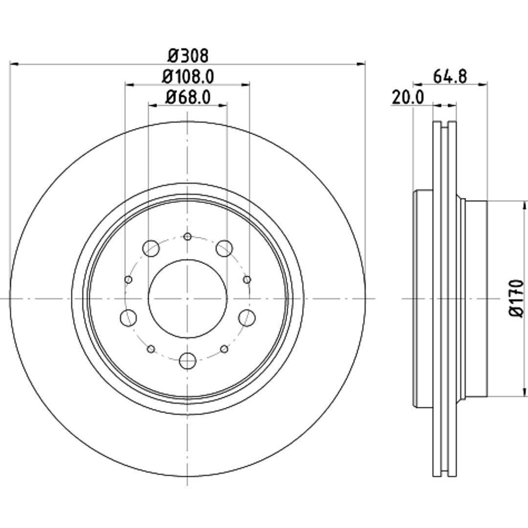 HELLA PAGID Tarcza hamulcowa PAGID 8DD355110-611