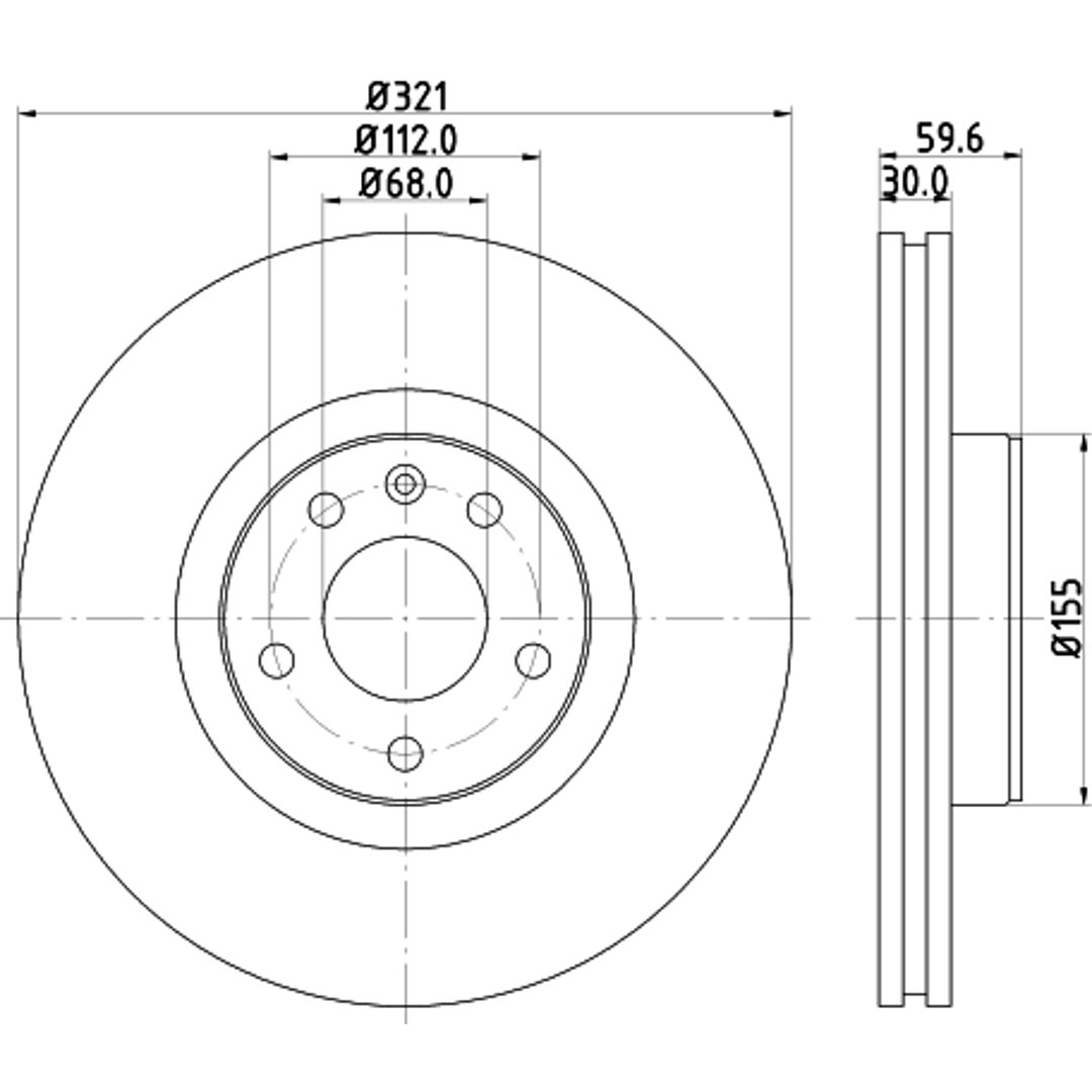 HELLA PAGID Tarcza hamulcowa PAGID 8DD355111-141