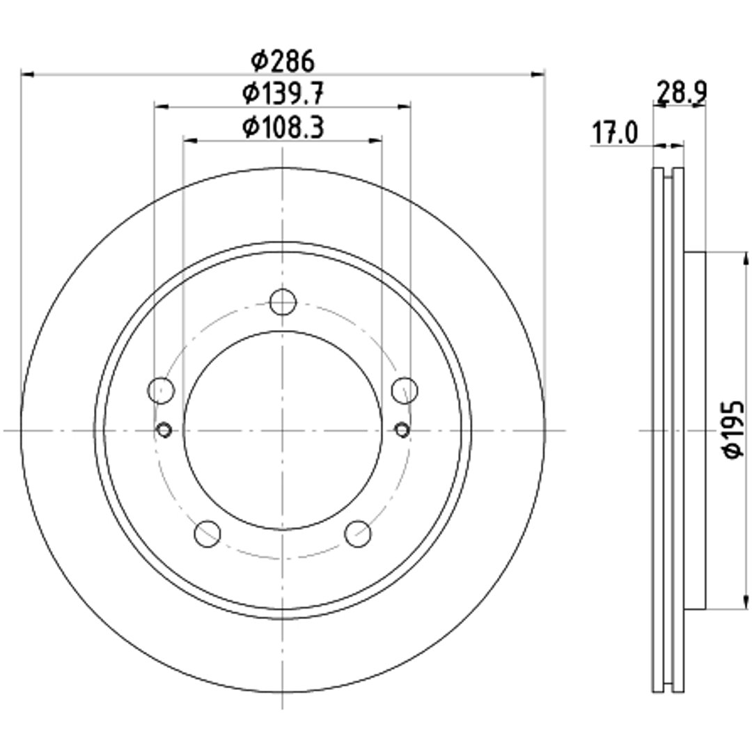 HELLA PAGID Tarcza hamulcowa PAGID 8DD355111-791