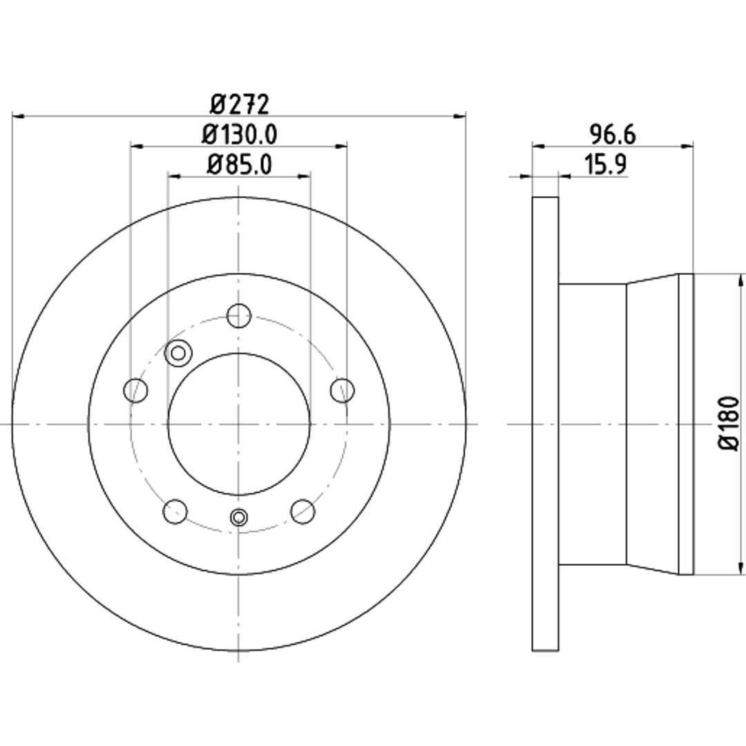 HELLA PAGID Tarcza hamulcowa PAGID 8DD355111-901