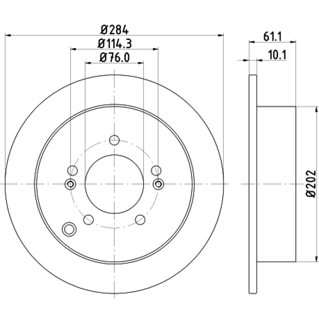 HELLA PAGID Tarcza hamulcowa PAGID 8DD355111-421