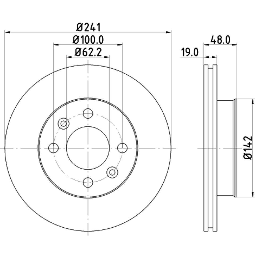 HELLA PAGID Tarcza hamulcowa PAGID 8DD355111-431