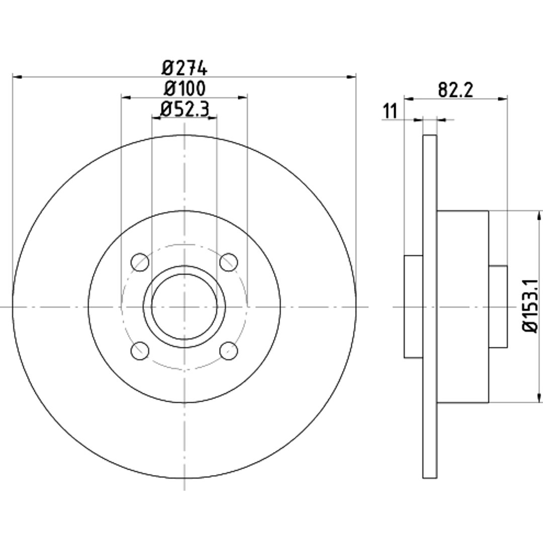 HELLA PAGID Tarcza hamulcowa PAGID 8DD355112-211