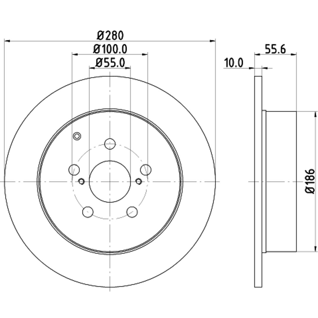 HELLA PAGID Tarcza hamulcowa PAGID 8DD355111-671