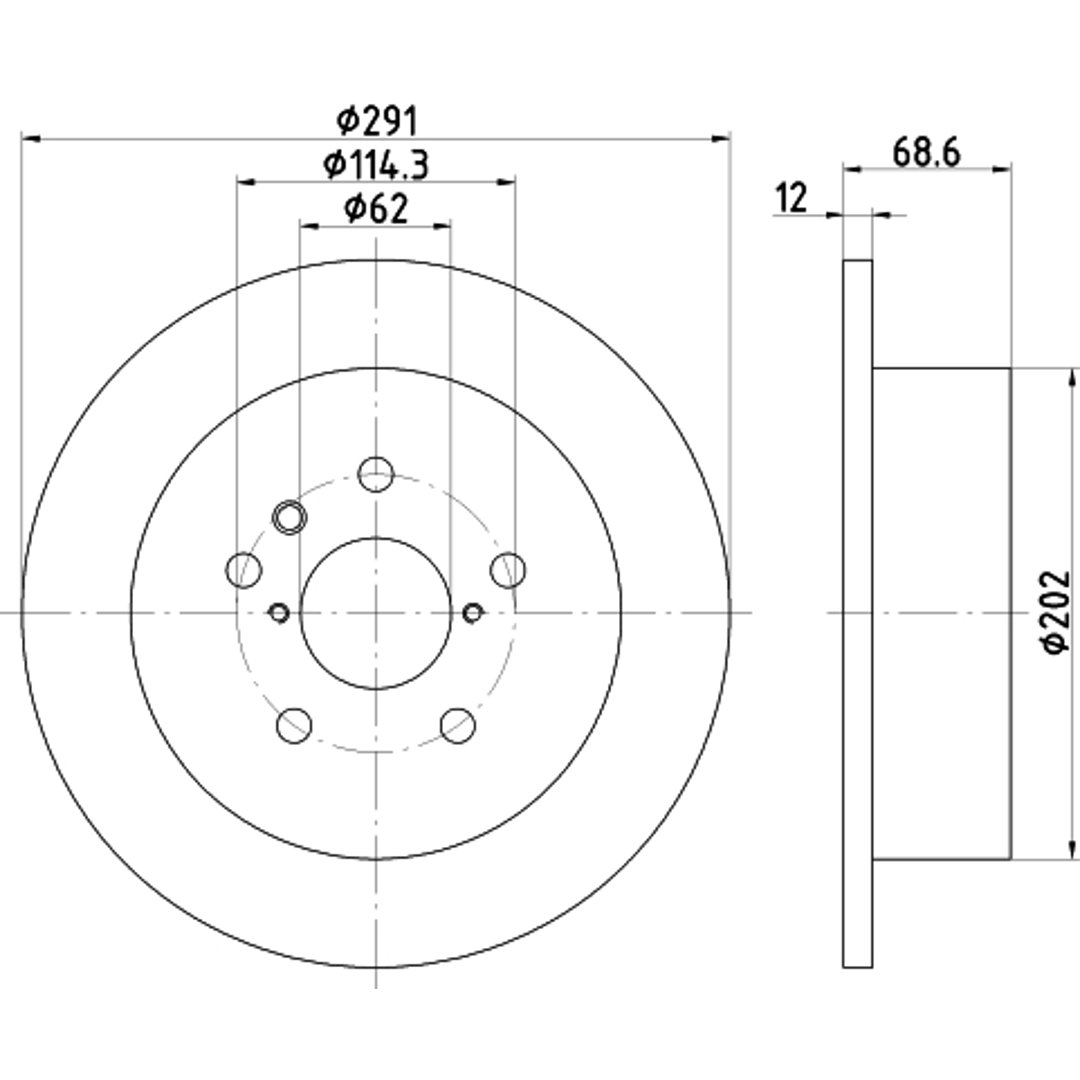 HELLA PAGID Tarcza hamulcowa PAGID 8DD355112-421