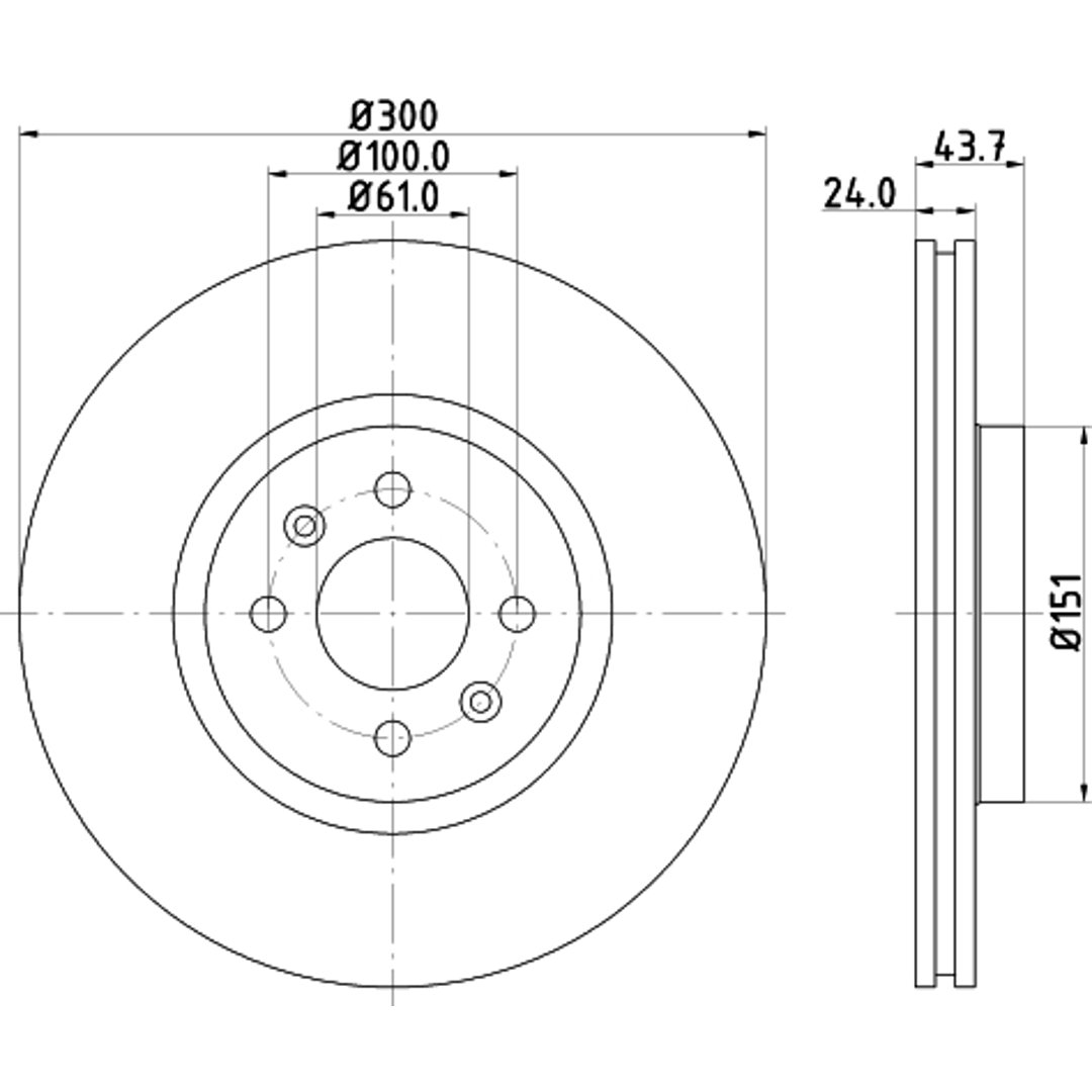 HELLA PAGID Tarcza hamulcowa PAGID 8DD355113-061
