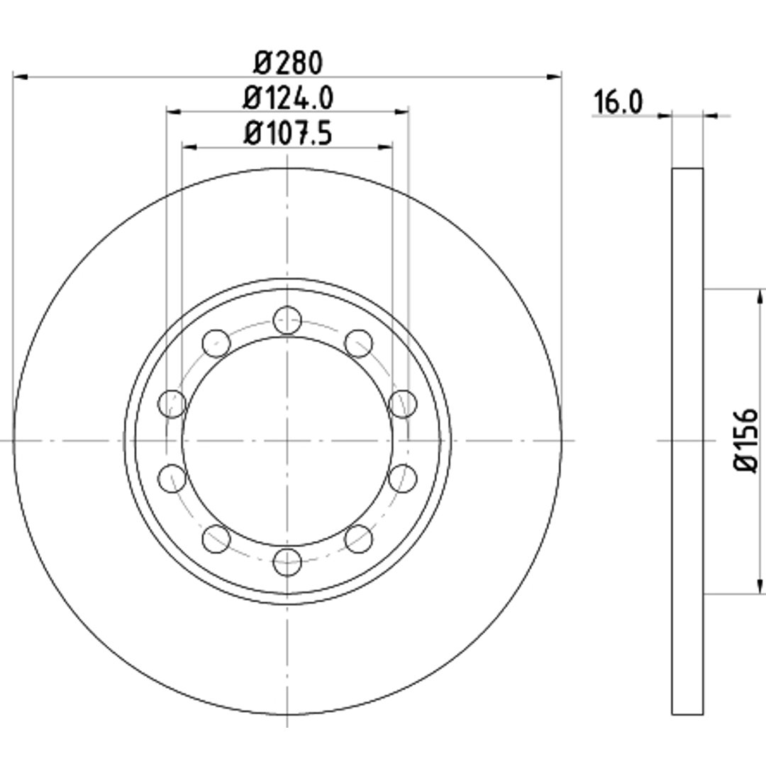 HELLA PAGID Tarcza hamulcowa PAGID 8DD355113-291