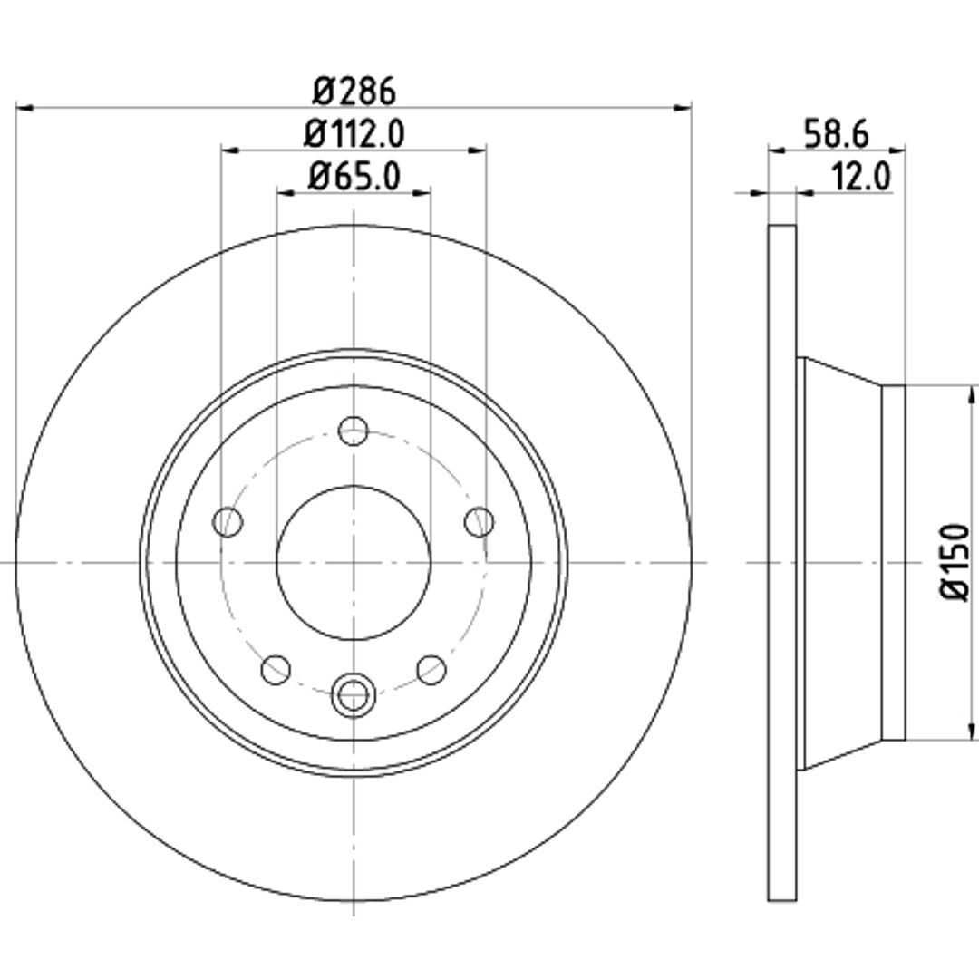 HELLA PAGID Tarcza hamulcowa PAGID 8DD355113-841