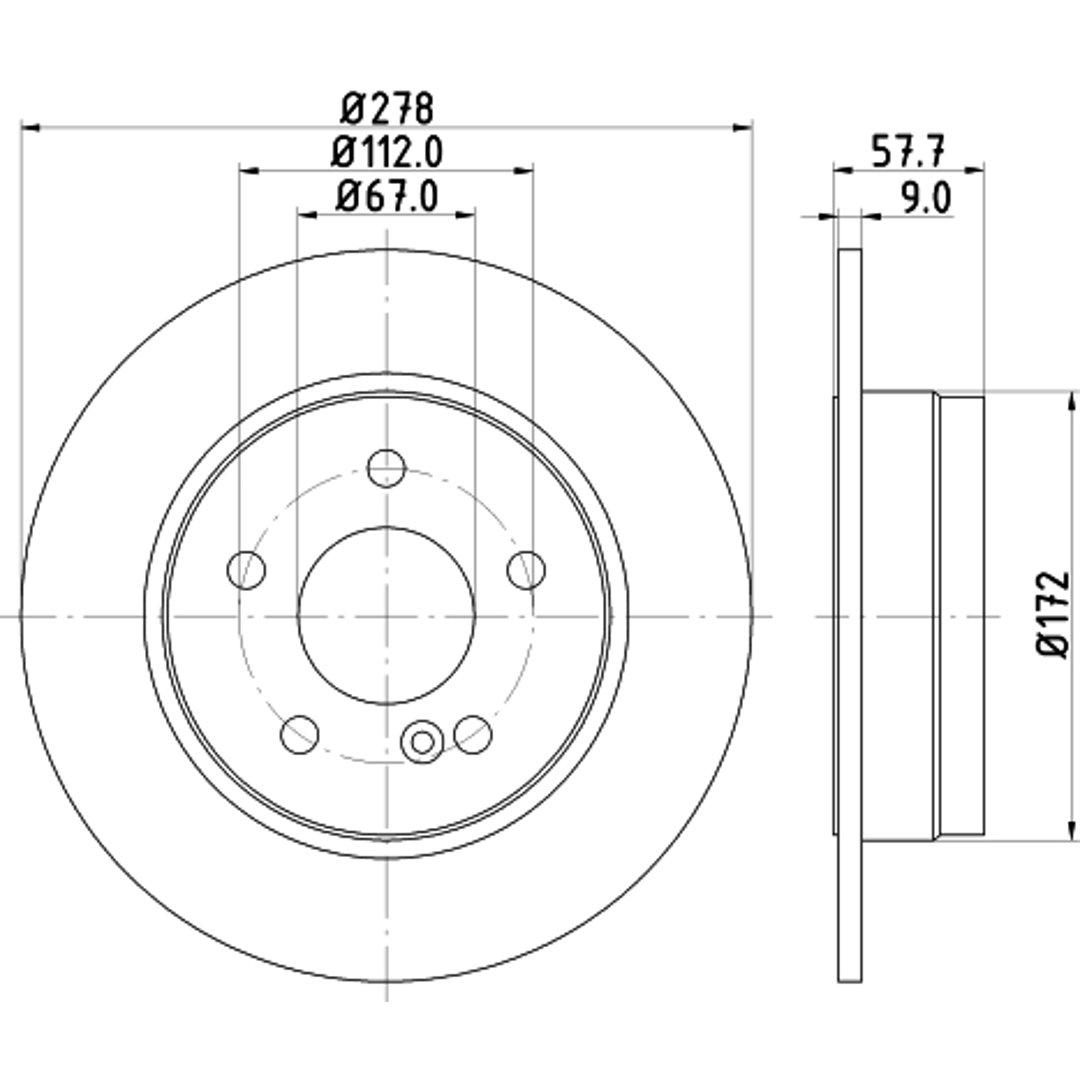 HELLA PAGID Tarcza hamulcowa PAGID 8DD355114-181