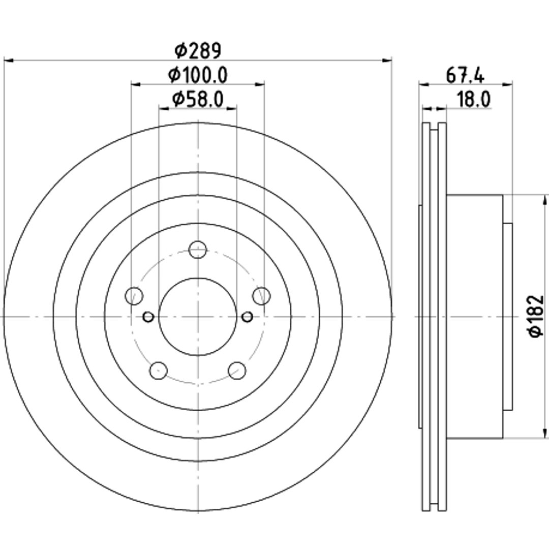 Tarcza hamulcowa HELLA 8DD 355 115-121