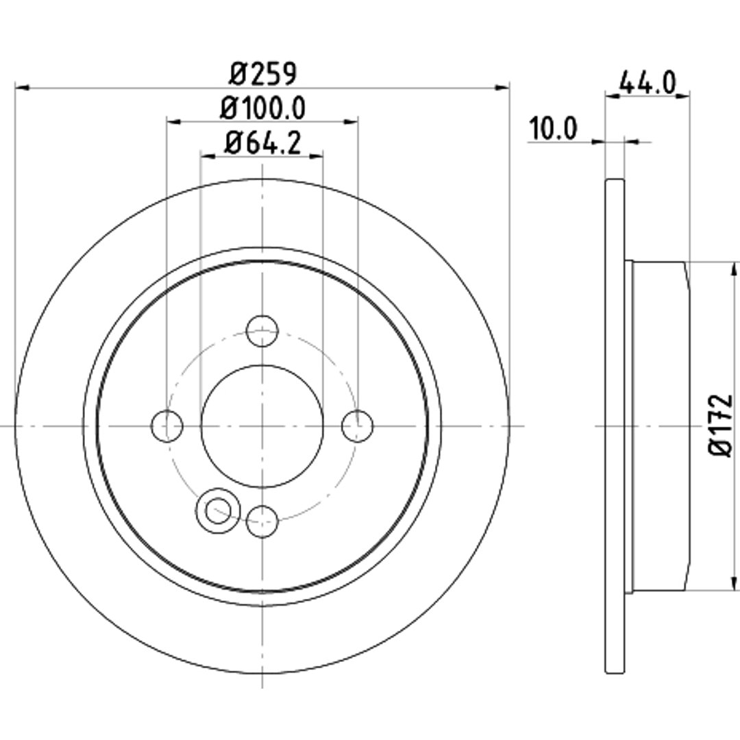 Tarcza hamulcowa HELLA 8DD 355 115-261