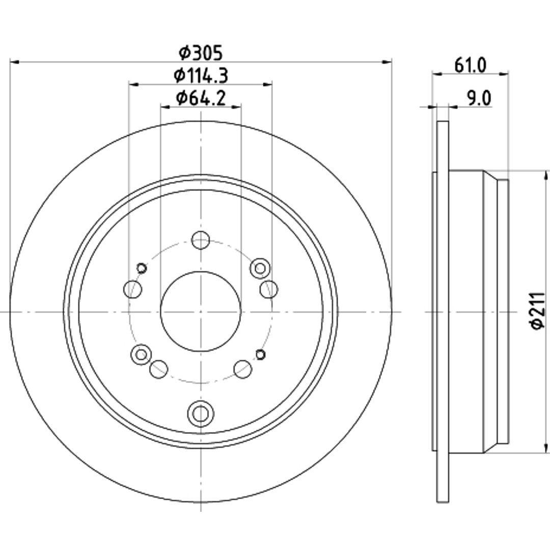 Tarcza hamulcowa HELLA PAGID 8DD 355 118-901
