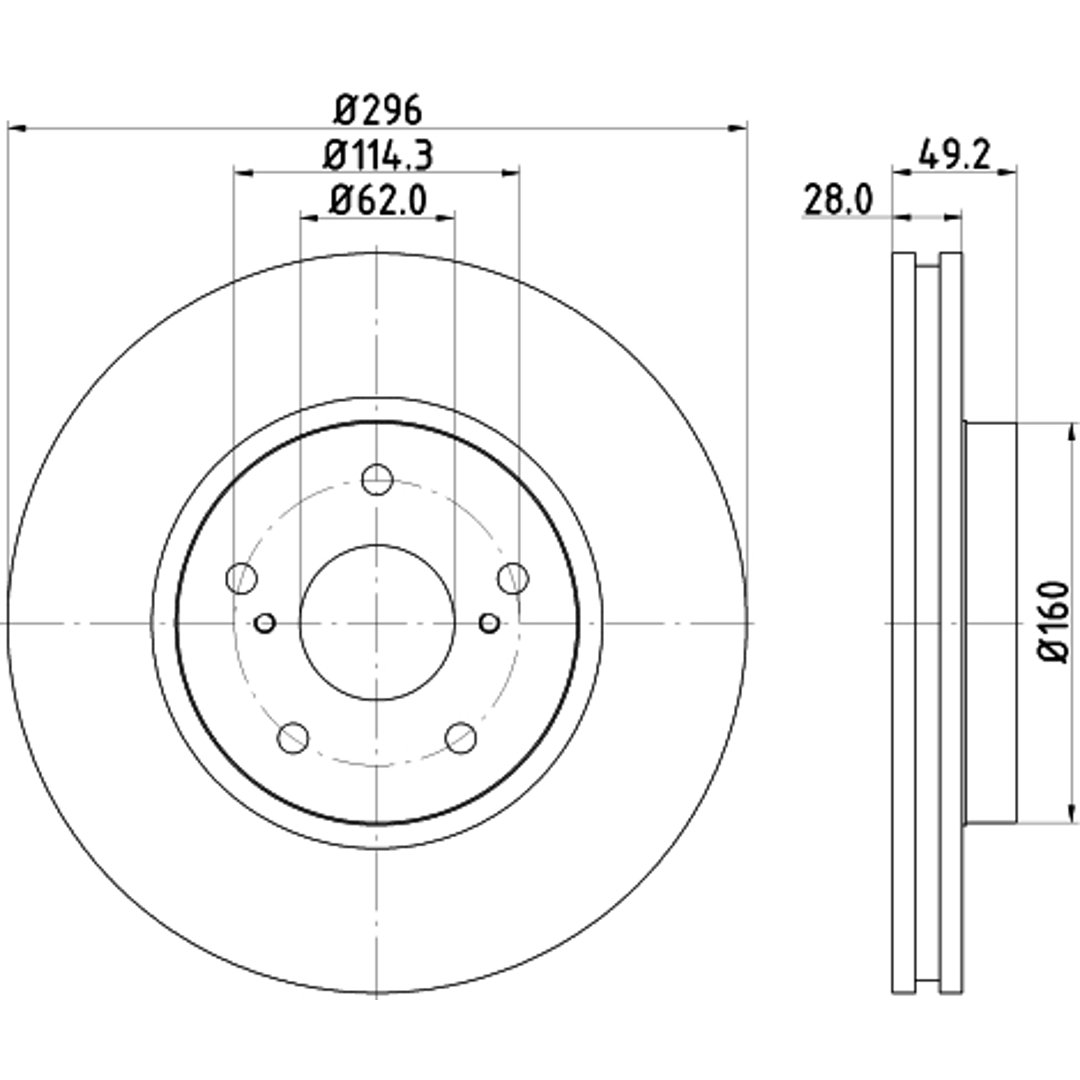 HELLA PAGID Tarcza hamulcowa PAGID 8DD355115-191