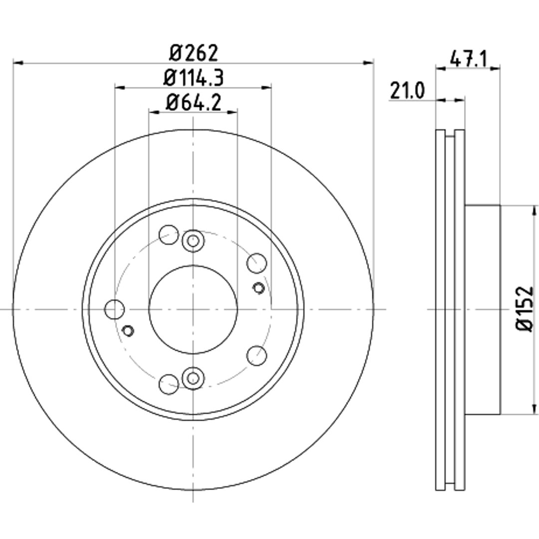 HELLA PAGID Tarcza hamulcowa PAGID 8DD355115-341