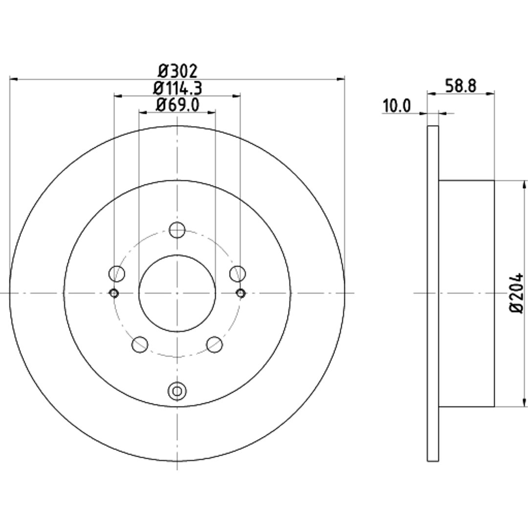 Tarcza hamulcowa HELLA PAGID 8DD 355 118-801