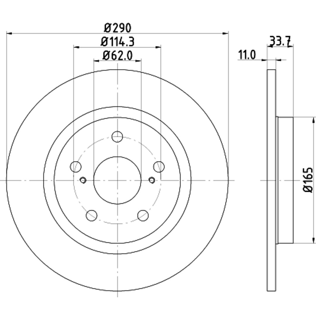 HELLA PAGID Tarcza hamulcowa PAGID 8DD355116-121