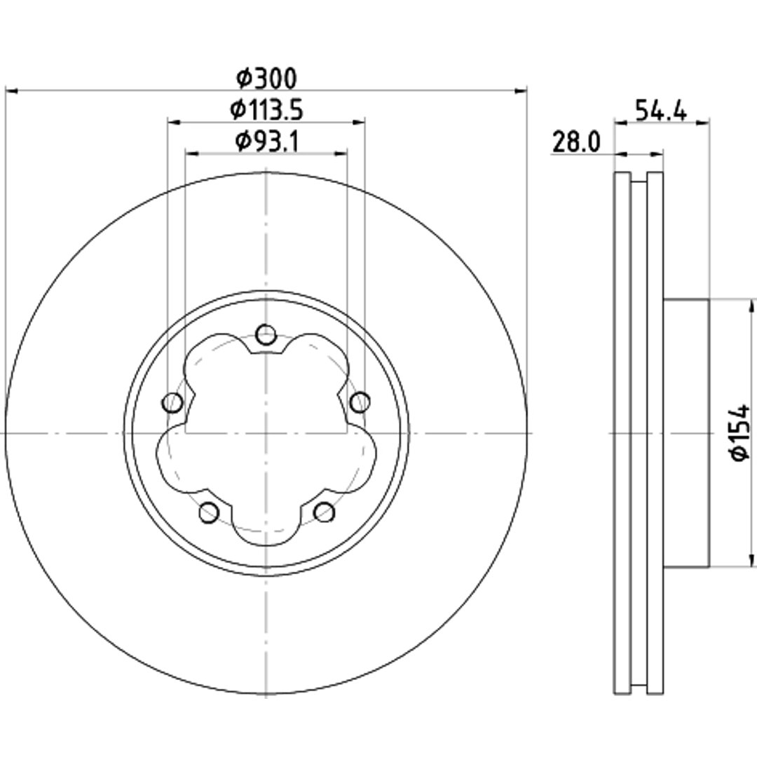 HELLA PAGID Tarcza hamulcowa PAGID 8DD355118-421