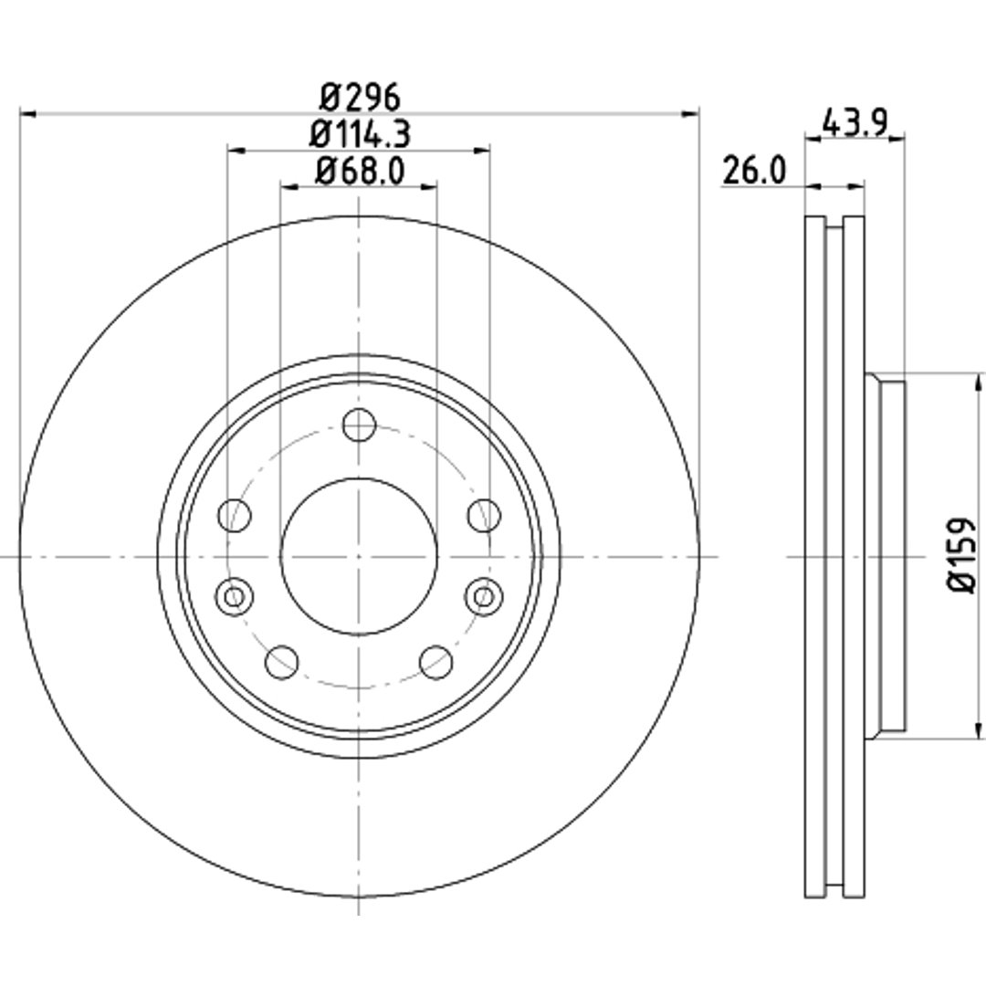HELLA PAGID Tarcza hamulcowa PAGID 8DD355116-161