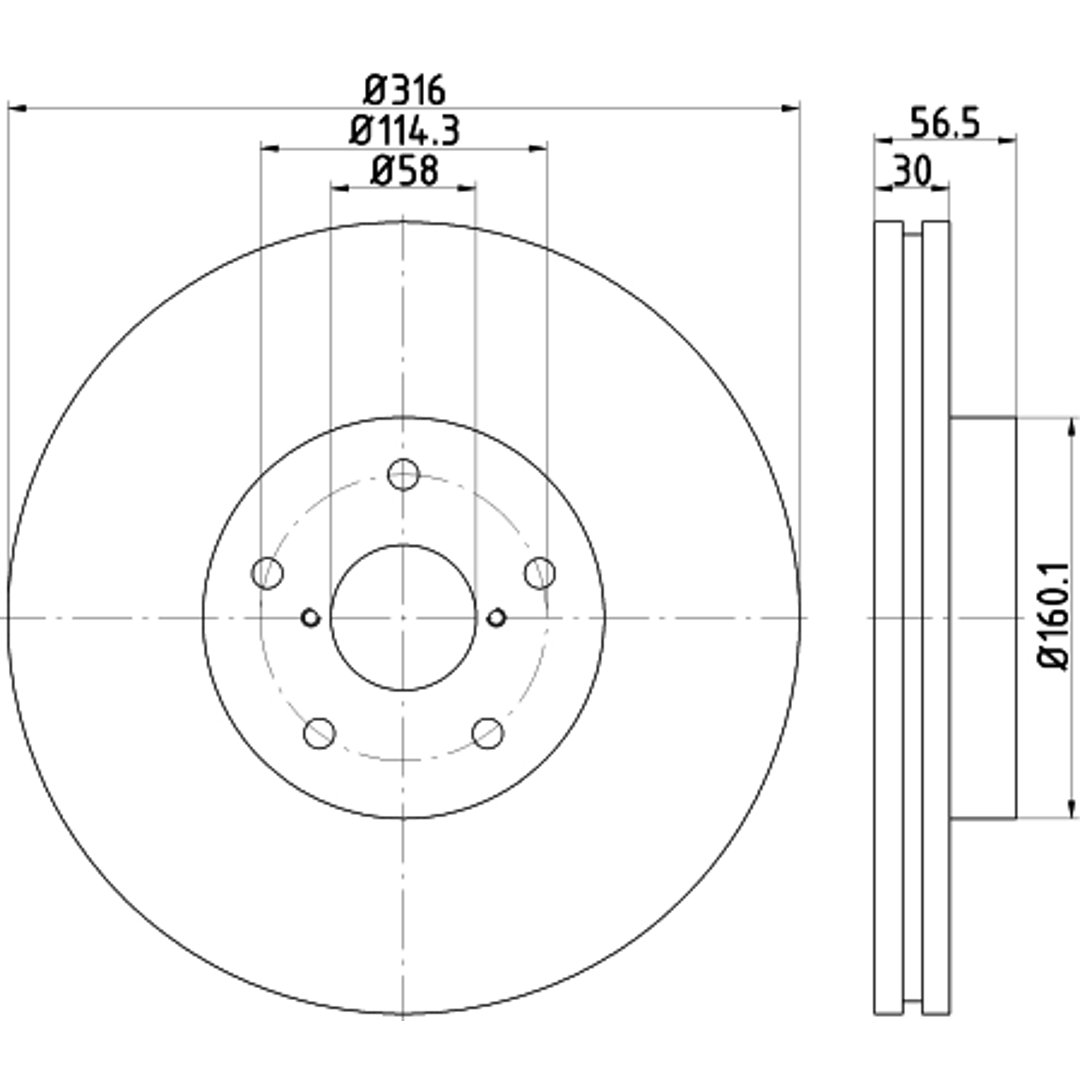 HELLA PAGID Tarcza hamulcowa PAGID 8DD355116-361